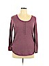Old Navy Burgundy Long Sleeve Henley Size XL - photo 1