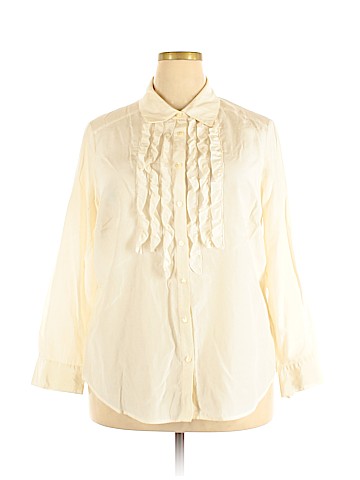 J.jill Long Sleeve Silk Top (view 1)