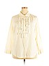 J.jill Ivory Long Sleeve Silk Top Size 2X - photo 1