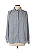 H&M 100% Polyester Blue Long Sleeve Blouse Size 12 - photo 1