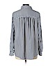 H&M 100% Polyester Blue Long Sleeve Blouse Size 12 - photo 2
