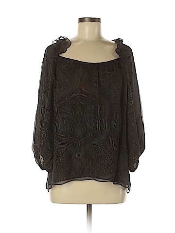 Nanette Lepore Long Sleeve Silk Top (view 1)