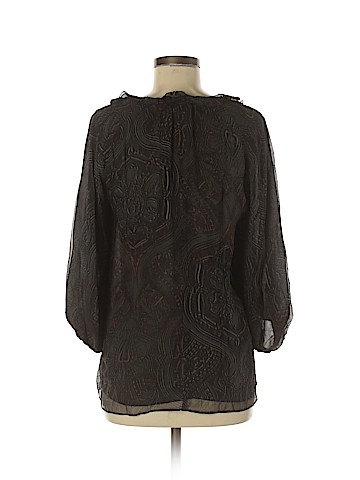 Nanette Lepore Long Sleeve Silk Top (view 2)