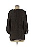 Nanette Lepore 100% Silk Gray Long Sleeve Silk Top Size 8 - photo 2