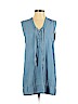 Splendid Blue Sleeveless Blouse Size S - photo 1