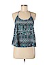 Elodie 100% Polyester Blue Sleeveless Blouse Size M - photo 1
