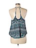 Elodie 100% Polyester Blue Sleeveless Blouse Size M - photo 2