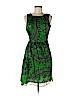Nieves Lavi 100% Silk Green Casual Dress Size 1 - photo 1
