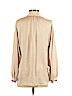 H&M 100% Polyester Tan Long Sleeve Blouse Size 2 - photo 2