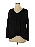 Ann Taylor LOFT Black Long Sleeve Top Size XL - photo 1