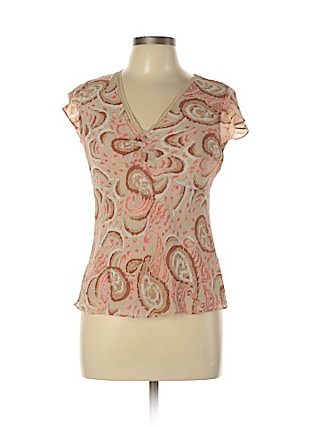 Style&Co Short Sleeve Silk Top (view 1)