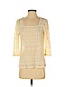Lucky Brand Ivory 3/4 Sleeve Blouse Size S - photo 1