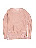 PINK Republic (Heart) Solid Pink Pullover Sweater Size 10 - 12 - photo 1