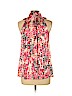 Shoshanna 100% Silk Pink Sleeveless Silk Top Size 10 - photo 2