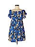 Free People 100% Rayon Blue Casual Dress Size M - photo 1