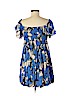 Free People 100% Rayon Blue Casual Dress Size M - photo 2