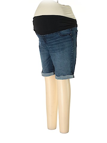 Isabel Maternity Denim Shorts (view 1)