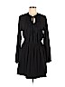 Aqua 100% Polyester Black Casual Dress Size M - photo 1