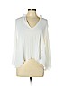Zara 100% Polyester White Long Sleeve Blouse Size L - photo 1