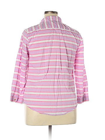 Lands' End 3/4 Sleeve Button-Down Shirt (view 2)