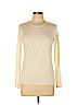 Magaschoni Ivory Long Sleeve Silk Top Size L - photo 1