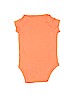 Baby Gap 100% Cotton Graphic Orange Short Sleeve Onesie Size 3-6 mo - photo 2