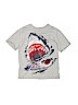 The Children's Place 100% Cotton Graphic Gray Short Sleeve T-Shirt Size M (youth) - photo 1