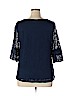 Roz & Ali Blue 3/4 Sleeve Top Size 1X - photo 2