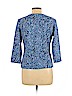 Hearts of Palm Woman Blue 3/4 Sleeve Top Size L (petite) - photo 2