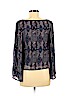 Fire Los Angeles 100% Polyester Blue Long Sleeve Blouse Size S - photo 2