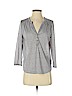 H&M 100% Polyester Blue 3/4 Sleeve Top Size S - photo 1