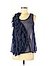 rue21 100% Polyester Blue Sleeveless Blouse Size S - photo 1