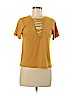 rue21 Gold Short Sleeve Top Size L - photo 1