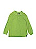 Hanna Andersson 100% Organic Cotton Green Long Sleeve Polo Size 110 cm / US 5-6 - photo 1
