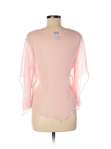 Tess Long Sleeve Silk Top (view 2)