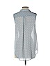 H&M 100% Polyester Blue Sleeveless Blouse Size 4 - photo 2