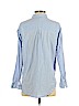 H&M 100% Cotton Blue Long Sleeve Button-Down Shirt Size 4 - photo 2