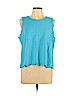 Crown & Ivy Blue Sleeveless Top Size L (petite) - photo 1