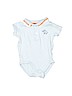 Gymboree 100% Cotton Solid Blue Short Sleeve Onesie Size 0-3 mo - photo 1