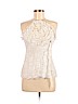 BCBGMAXAZRIA Ivory Sleeveless Blouse Size M - photo 1