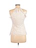 BCBGMAXAZRIA Ivory Sleeveless Blouse Size M - photo 2