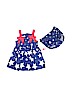Jessica Ann 100% Cotton Stars Blue Dress Size 6-9 mo - photo 1