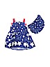 Jessica Ann 100% Cotton Stars Blue Dress Size 6-9 mo - photo 2