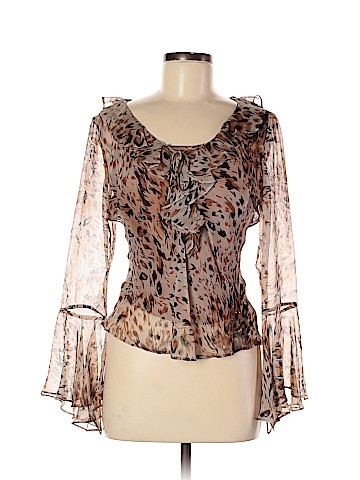 ILE New York Long Sleeve Silk Top (view 1)