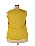Roaman's 100% Polyester Yellow Sleeveless Blouse Size 18W - photo 2