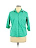 Worthington Green Long Sleeve Button-Down Shirt Size XL - photo 1