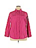 Laura Scott 100% Cotton Pink Long Sleeve Button-Down Shirt Size 16 - 18 - photo 1