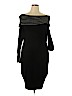 Say What? Black Casual Dress Size 1X - photo 1
