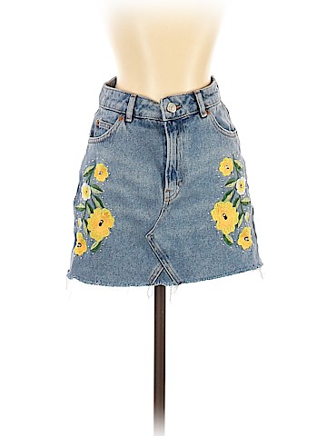 Topshop Denim Skirt (view 1)