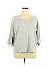 Zenergy by Chico's 100% Cotton Gray Sweatshirt Size XL (3) - photo 1